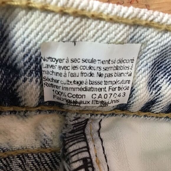 NWT Carmar cool jeans Tie dye Ecru Kevin style Ankle Ripped Destroyed raw hem 26 - Picture 8 of 13